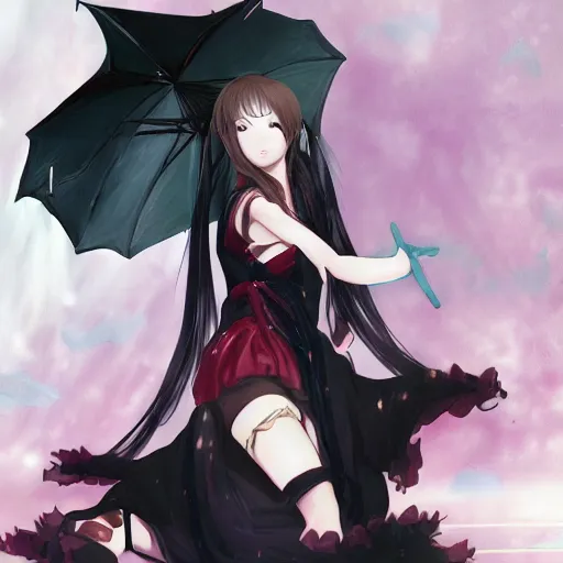 Image similar to portrait of dancer coping with mental illness, anime fantasy illustration by tomoyuki yamasaki, kyoto studio, madhouse, ufotable, trending on artstation