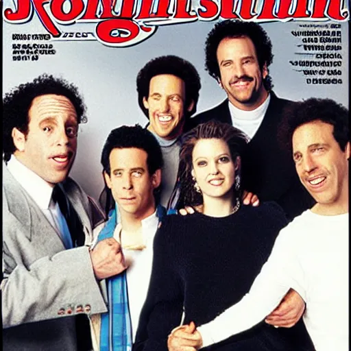 Image similar to cast of seinfeld, rolling stone magazine mid 1 9 9 0 s