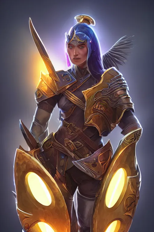 Image similar to shield fantasy epic legends game icon stylized digital illustration radiating a glowing aura global illumination ray tracing hdr fanart arstation by ian pesty and katarzyna da „ bek - chmiel