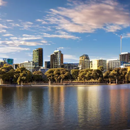 Image similar to the city of adelaide australia, photorealistic