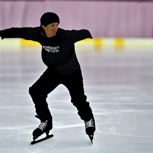 Prompt: photo of MD Chefe skating