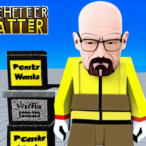 Image similar to walter white in roblox