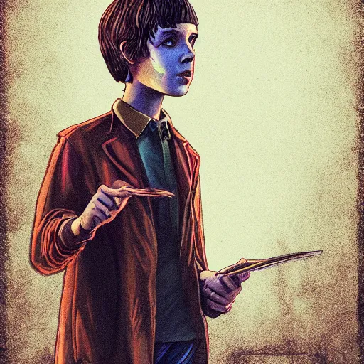 Image similar to A beautiful digital art of a creature that is neither man, nor beast. Stranger Things by Pieter Nason hideous, Trending on artstation