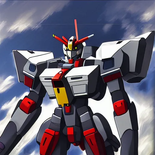 Prompt: tigerwolf in Gundam , trending on pixiv