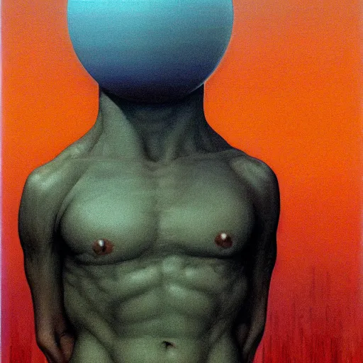 Prompt: Jeff Bezos. Greed. Zdzisław Beksiński