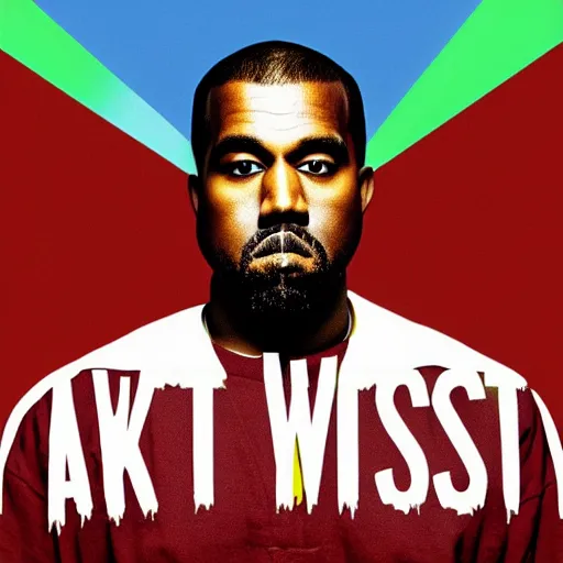 Image similar to kanye west album cover in the style of graduation