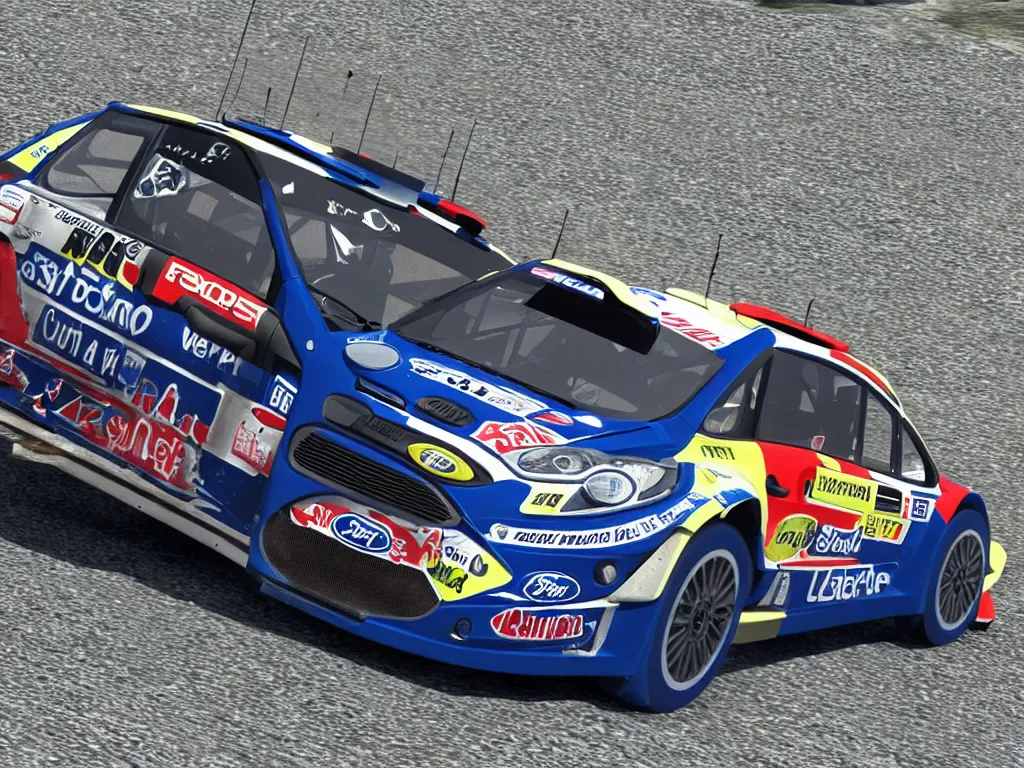 Prompt: “Ford Fiesta WRC Rally Car, 8k, ultra realistic”