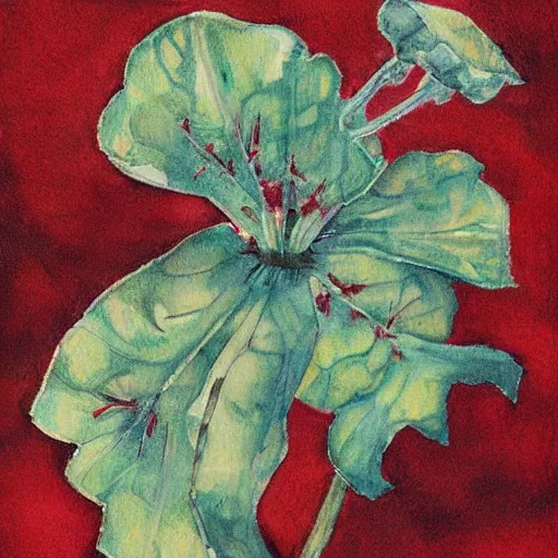 Image similar to winter opium, art by sandra pelser