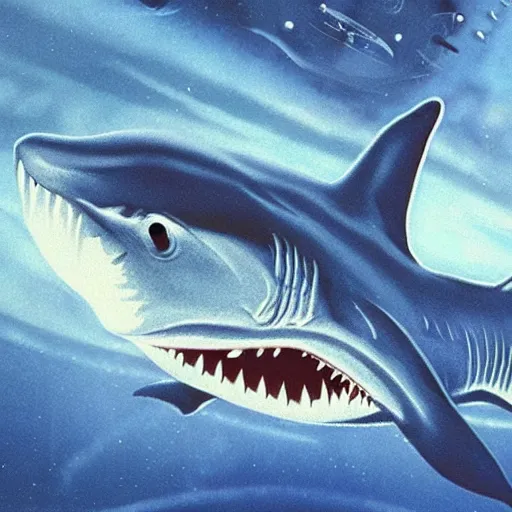 Image similar to jaws in space