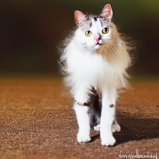 Image similar to a fly - cat - hybrid, animal photography