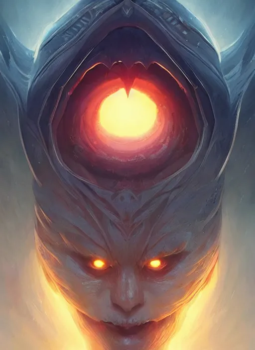 Image similar to symmetry!! the eye of a fiery demon in heaven, highly detailed, perfect lighting, perfect composition, 4 k, artgerm, derek zabrocki, greg rutkowski