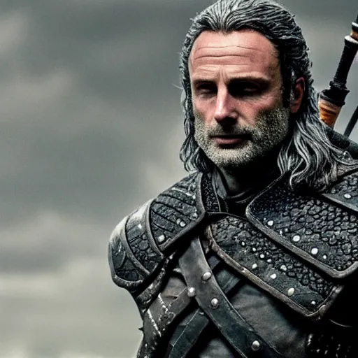 Image similar to andrew lincoln as geralt