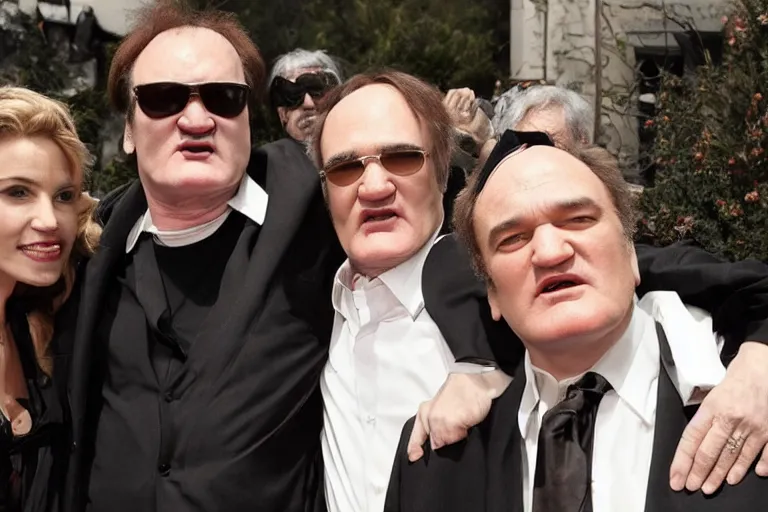 Image similar to quentin tarantino at a jewish funeral, directed by quentin tarantino 8 k