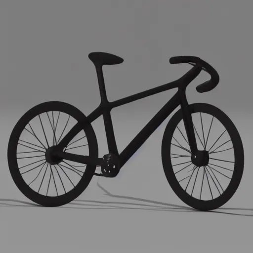 Image similar to octane render of grim reaper on bicycle