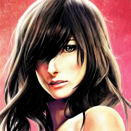 Image similar to olivia wilde anime portrait