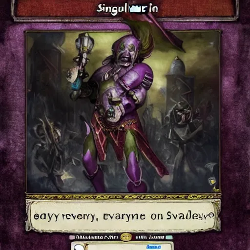 Prompt: everybody loves signvald the magnificent, prince of slaanesh