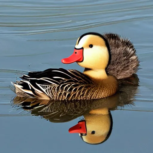 Image similar to duck brushing teeth