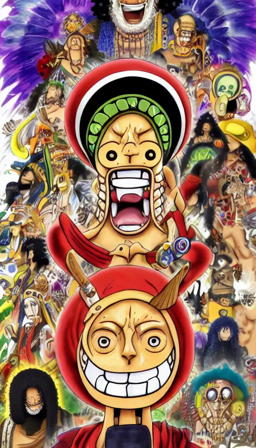 Image similar to portrait of a digital shaman, from one piece