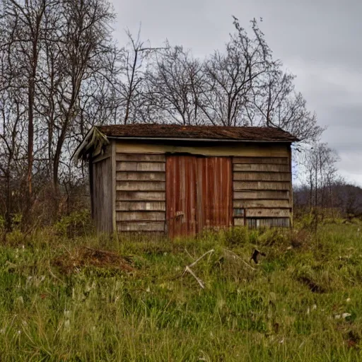 Image similar to abandoned shed