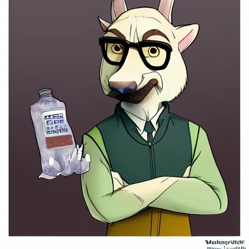 Image similar to walter white as a zootopia character