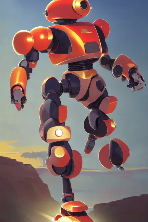 Image similar to metabots medabots medarotto medarot robot minimalist comics, behance hd by jesper ejsing, by rhads, makoto shinkai and lois van baarle, ilya kuvshinov, rossdraws global illumination ray tracing hdr radiating a glowing aura