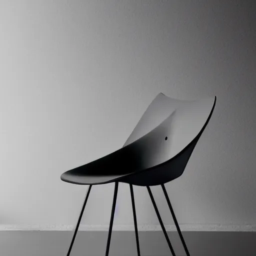 Image similar to modern chair inspired by the f 1 1 7 nighthawk, designed by zaha hadid, product image, photography