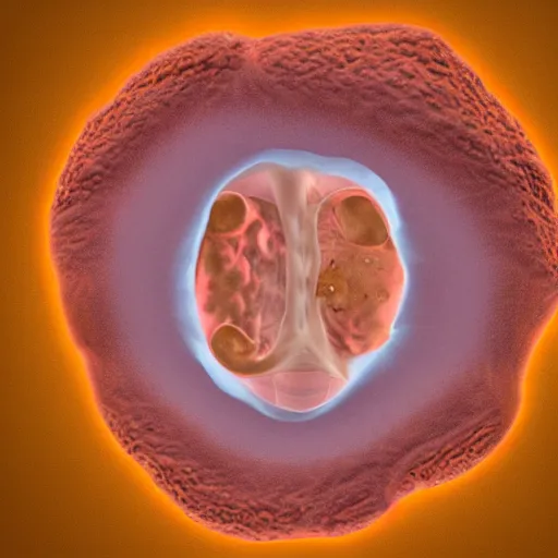 Image similar to 3 d ultrasound imagery of a human embryo at 2 weeks