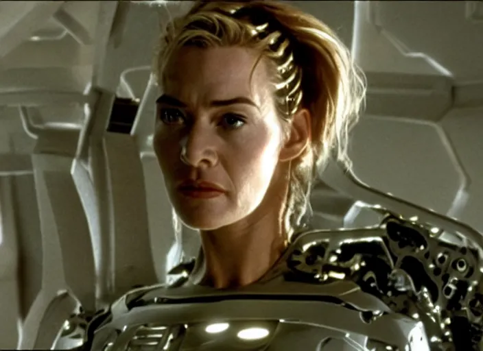 Image similar to film still of kate winslet as borg seven of nine borg 7 of 9 borg in star trek voyager