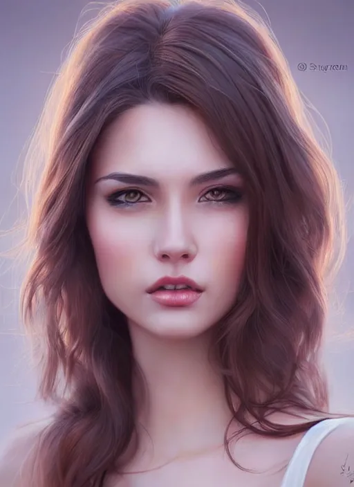 Image similar to full length photo of a gorgeous young woman in the style of stefan kostic, realistic, sharp focus, 8k high definition, insanely detailed, intricate, elegant, art by stanley lau and artgerm