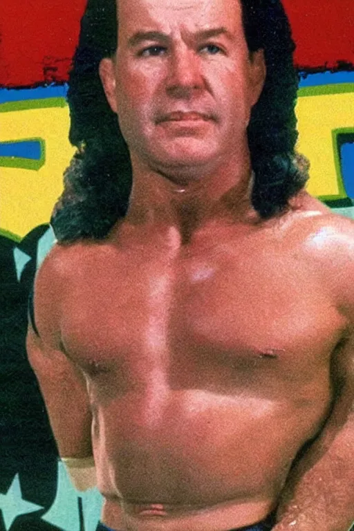 Image similar to [ western australian premier mark mcgowan ] as a 1 9 8 0 s wrestling action figure, perth, state daddy, wa 🇦🇺,