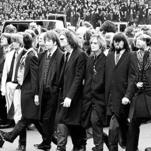 Image similar to john lennons funeral