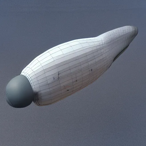 Prompt: retrofuturistic armored blimp, 3 d render, octane, ray tracing, ultra high resolution, ultra detailed, photorealistic, 8 k