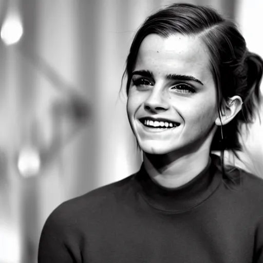 Prompt: Emma Watson smiling