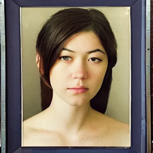 Image similar to a masterpiece portrait photo of a beautiful young woman who looks like an asian mary elizabeth winstead, symmetrical face