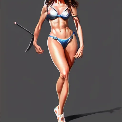 Image similar to amanda cerny in the style of stefan kostic, realistic, full body, sharp focus, 8 k high definition, insanely detailed, intricate, elegant, art by stanley lau and artgerm