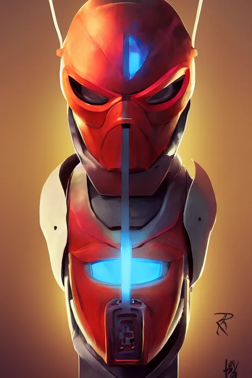 Image similar to epic mask helmet robot ninja portrait stylized as fornite style game design fanart by concept artist gervasio canda, behance hd by jesper ejsing, by rhads, makoto shinkai and lois van baarle, ilya kuvshinov, rossdraws global illumination radiating a glowing aura global illumination ray tracing hdr render in unreal engine 5