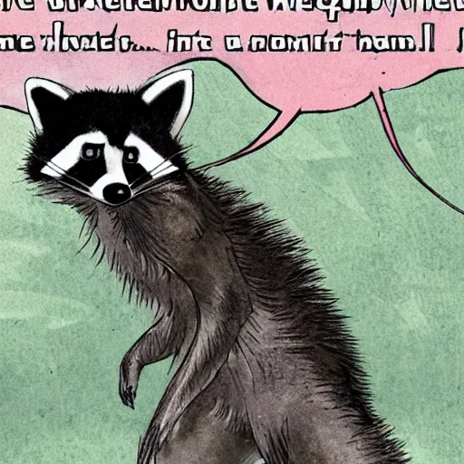 Image similar to anthro raccoon yells at weeb