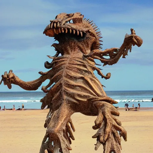 Image similar to chthonic beach creature