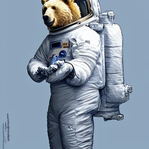 Prompt: a bear in a astronaut suit and walter white, intricate, walter white, highly detailed, digital painting, artstation, concept art, smooth, sharp focus, illustration, walter white, unreal engine 5, 8 k, art by artgerm and greg rutkowski and alphonse mucha