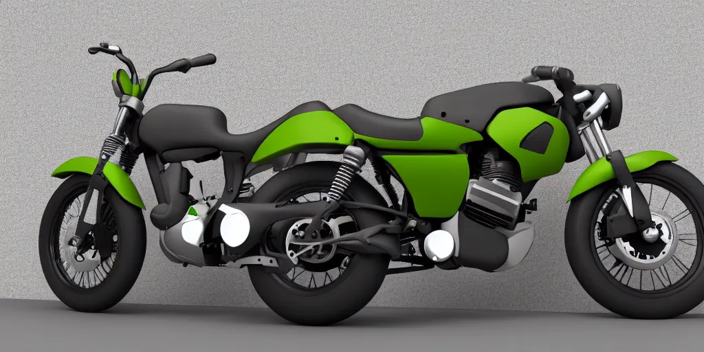 Image similar to a motorbike in the shape an avocado!, vehicle product photo!!, 8k!!,amazing quality!!! Unreal engine 5!!! Studio lighting!!! Cinema 4D!! Parking garage lighting! Real life picture!! Creativity!!!!