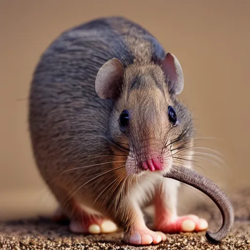 Prompt: and elephant - mouse - hybrid, animal photography