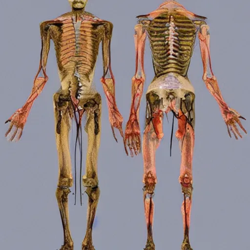 Image similar to body is of a anomalous humanoid with premortem history of severe injury. of ten external limbs, three show signs of amputation below the second joint. head is presumed to have been humanoid prior to injury, with the exception of a bilaterally symmetric third orbit located 1. 2 cm above the frontal prominence, angel autopsy pictures