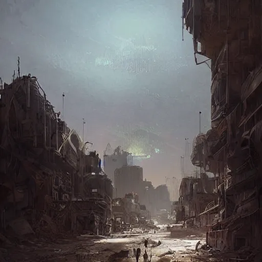 Prompt: post-apocalyptic desert city Los Angeles, concept art, by greg rutkowski, by Gustave Dore