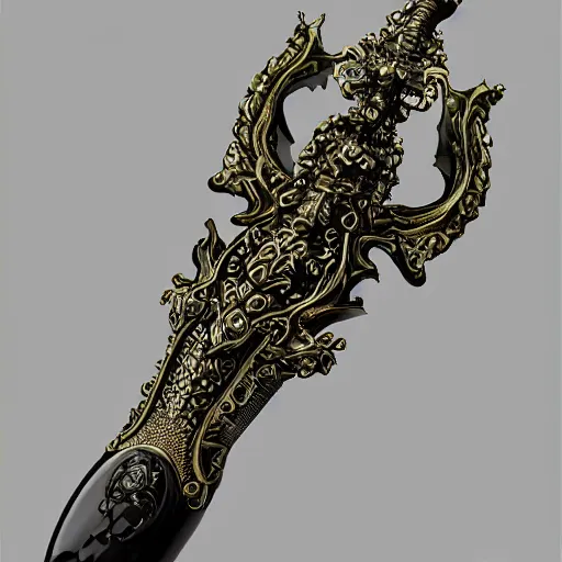 Image similar to ultra detailed hyper realistic deep focus smooth artstation wlop intricate highly detailed award winning jade engraved runed chaos greatsword