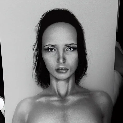 Image similar to the face of the most beautiful woman in the world, realistic photo