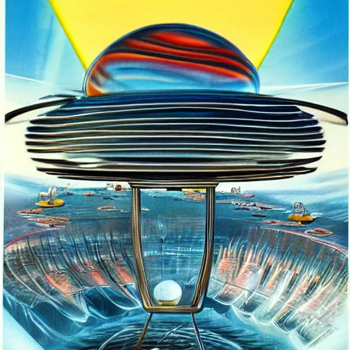 Image similar to the concept art for flight of the navigator