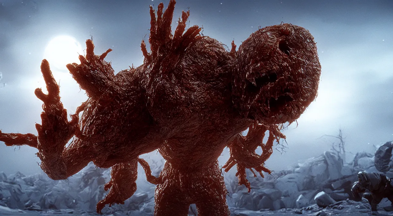 Prompt: the thing ( 1 9 8 2 ), unreal engine, 8 k, trending on artstation, hd