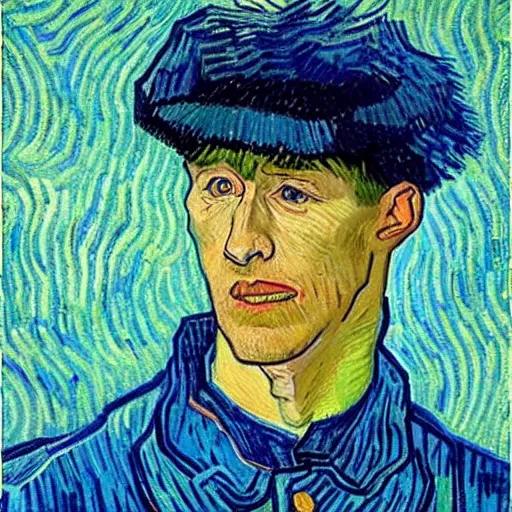 Image similar to robert lewandowski by van gogh