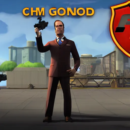 Image similar to Saul Goodman in Team Fortress 2, HD 4k game screenshot, Valve official announcement, new character