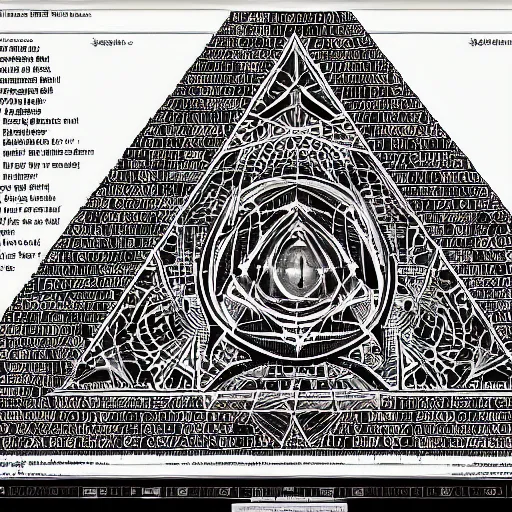 Prompt: it's all a conspiracy. goverment controlled by illuminati. pyramids and the all seeing eye. beautiful detailed. 4 k h 8 0 0